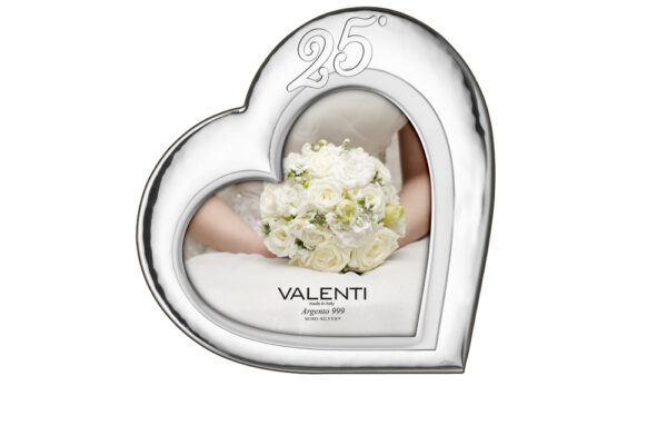 Cornice portafoto Valenti 25° Anniversario di Matrimonio - Nozze d'Argento
