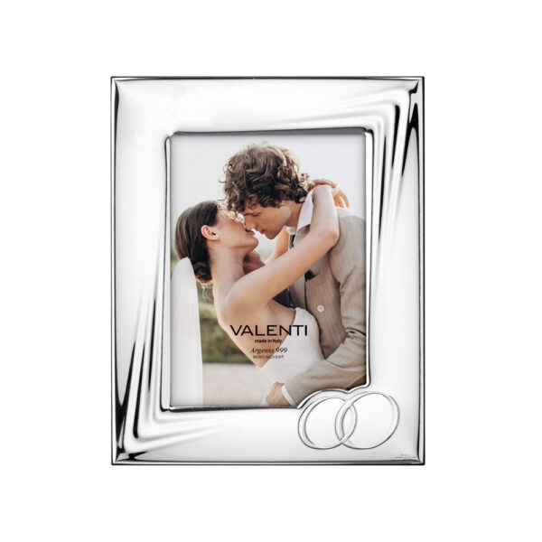 Cornice portafoto Valenti con fedi nuziali – Ricordo di matrimonio