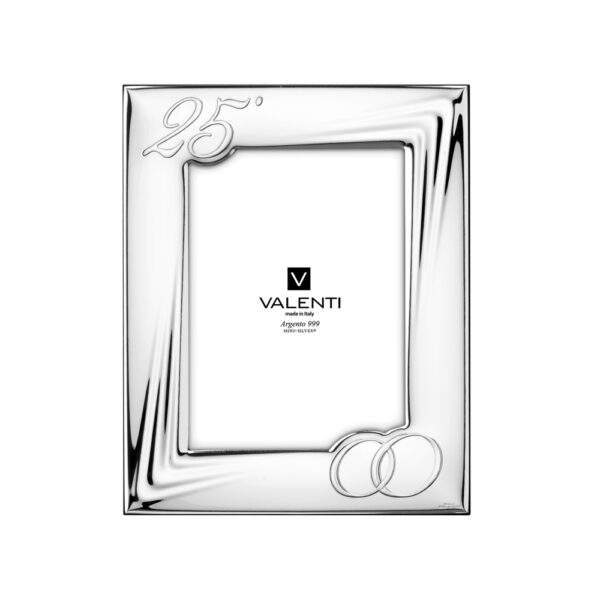 Cornice portafoto Valenti 25° Anniversario di Matrimonio – Nozze d'Argento
