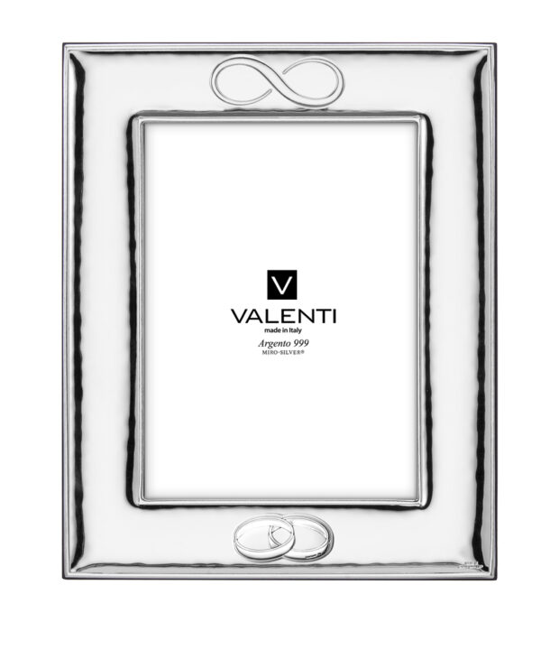 Cornice portafoto Valenti con fedi nuziali