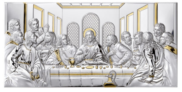 Quadro sacro Valenti Ultima Cena in rilievo