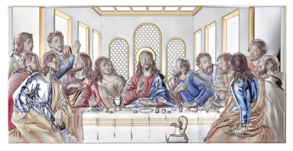 Quadro sacro Valenti Ultima Cena in rilievo