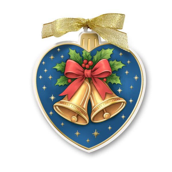 Decorazione di Natale Campanelle con foglia oro Valenti
