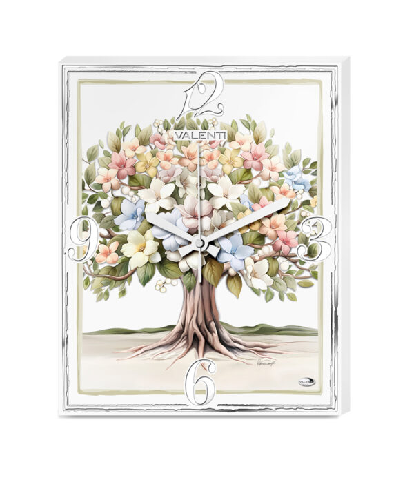 Orologio da parete Albero della Vita floreale