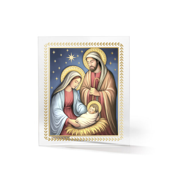 Pannello Natività con foglia oro Valenti