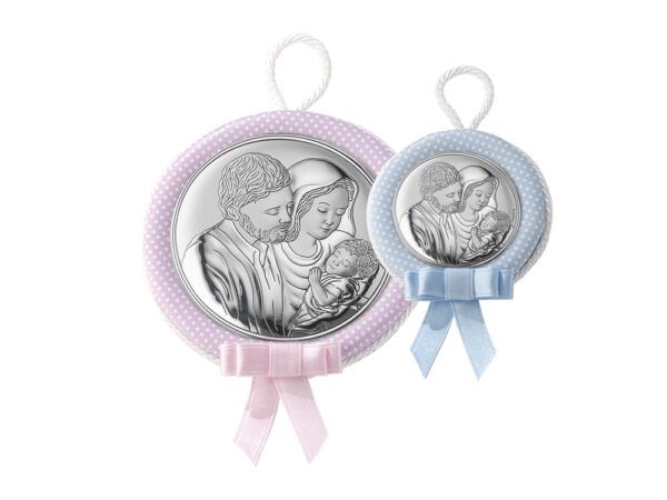 Medaglione nascita con Sacra Famiglia