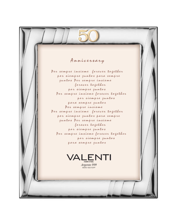 Cornice portafoto Valenti 50&deg; anniversario