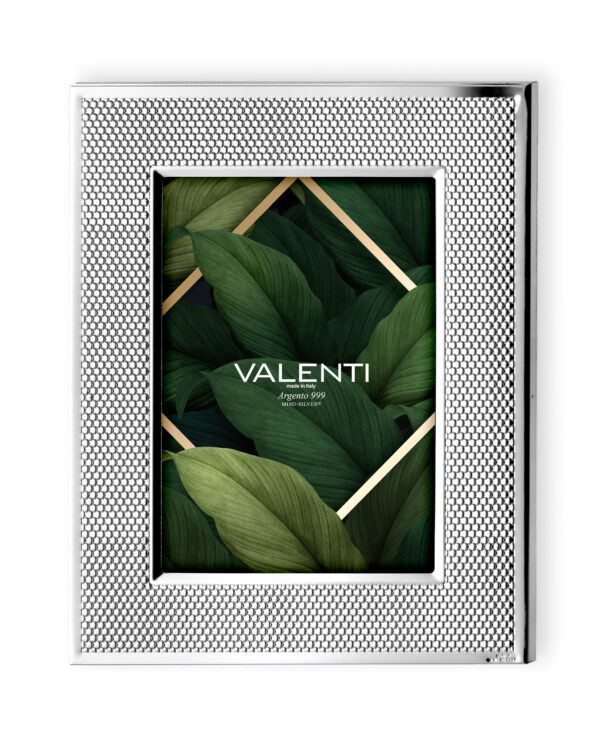 Cornice portafoto Valenti dal design minimale con trama geometrica