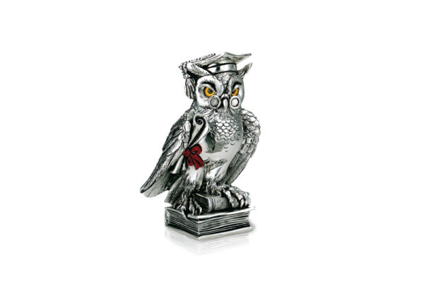 Scultura Gufo laureato Valenti